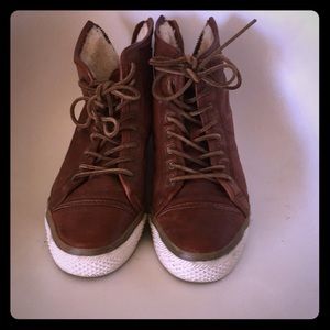 Frye  Shoes | Frye High Top Sneaker | Color:Brown
